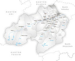 Karte Gemeinde Laax